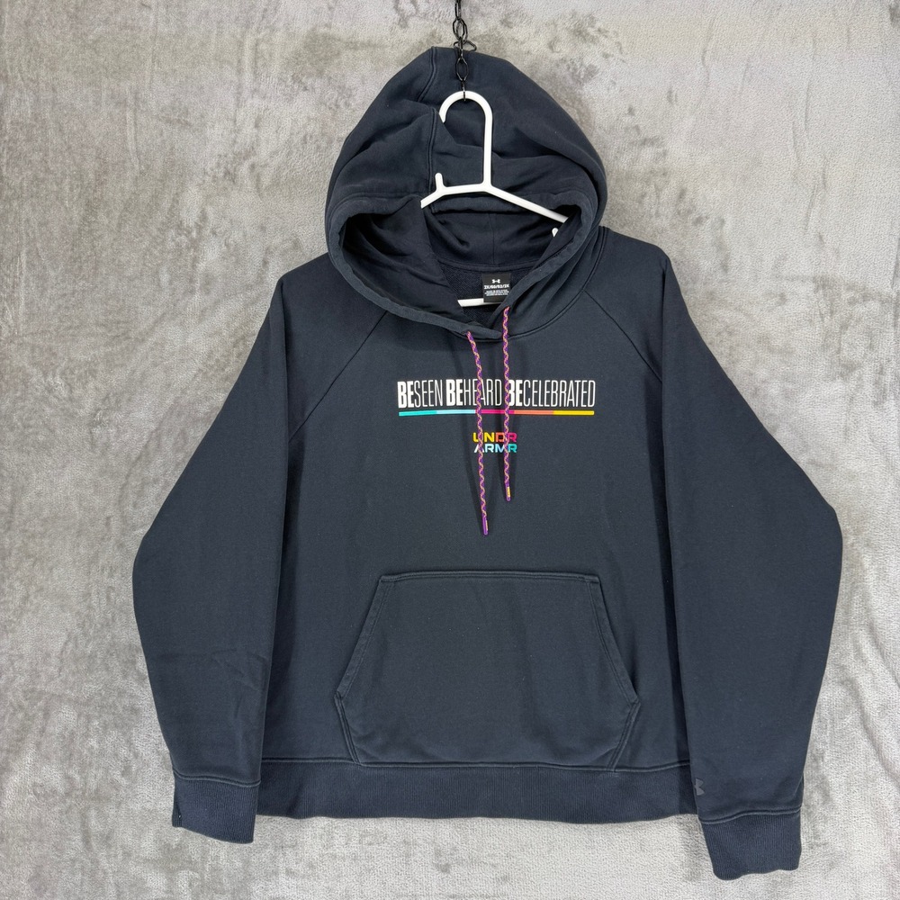 Under Armour Black History Month Hoodie 2XL Black 1379039-001 Be Seen Be Heard